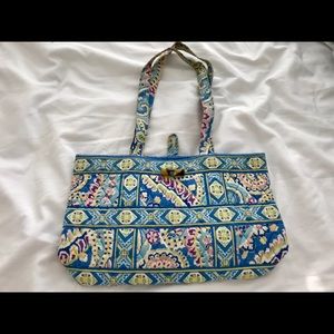 Vera Bradley Capri Blue Paisley Shoulder Bag